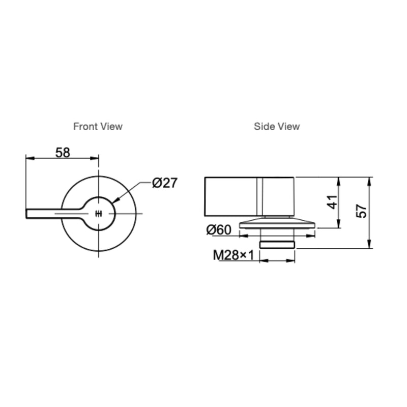 KOHLER COMPONENTS WALL TOP ASSEMBLY LEVER HANDLE