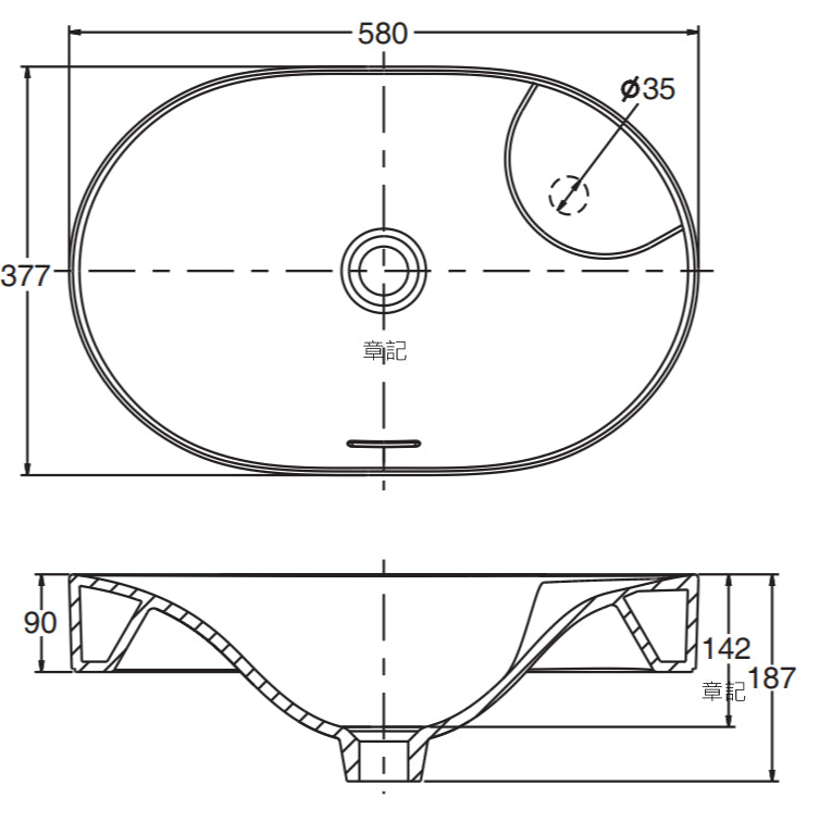 KOHLER Chalice Oval Vessels Basin