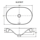 KOHLER Chalice Oval Vessels Basin