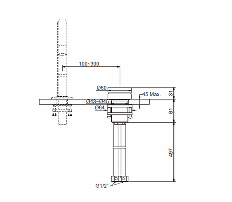 KOHLER Components Rocker Remote Handle