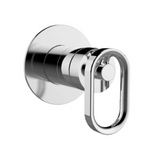 KOHLER Components Shower/Bath Mixer Thin Trim -Industrial Handle - Chrome