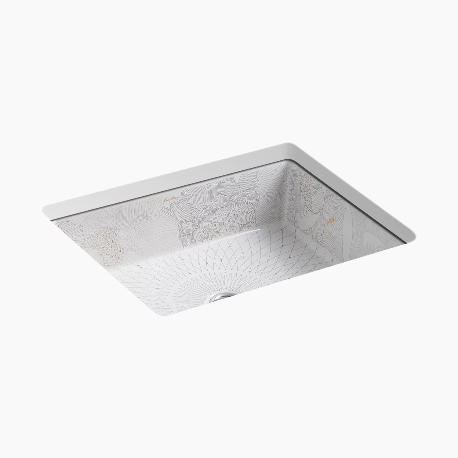 KOHLER Empress Bouquet™ Kathryn Under Counter Basin Rectangle (397x225x159mm)