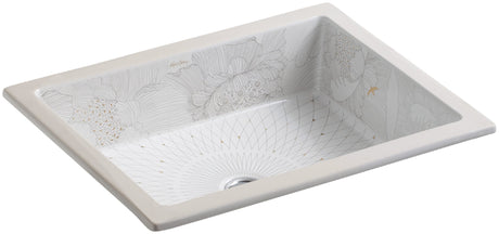 KOHLER Empress Bouquet™ Kathryn Under Counter Basin Rectangle (397x225x159mm)