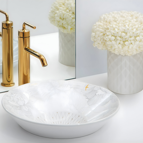 KOHLER Empress Bouquet™ Vessels Conical Bell Above Counter Basin Round (413mm)