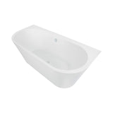 KOHLER Evok Back-To-Wall Free Standing Bathtub Gloss White (1500mm / 1700mm)