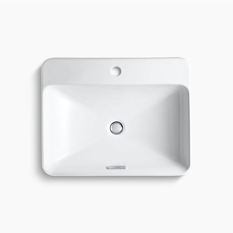 KOHLER Forefront™ Rectangular Vessel Lavatory With Single Faucet Deck (584x460x173mm)