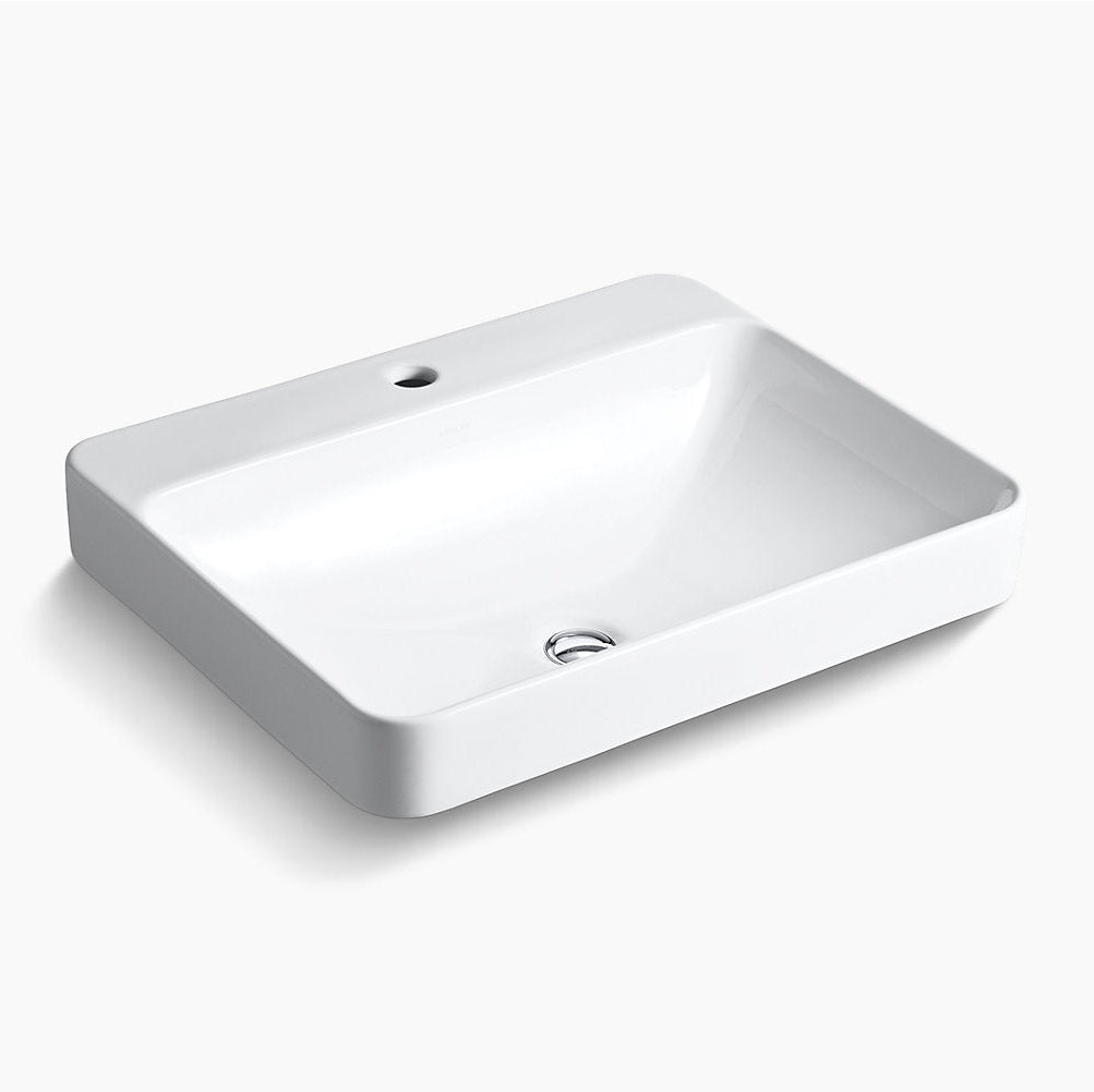 KOHLER Forefront™ Rectangular Vessel Lavatory With Single Faucet Deck (584x460x173mm)