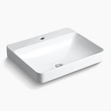 KOHLER Forefront™ Rectangular Vessel Lavatory With Single Faucet Deck (584x460x173mm)