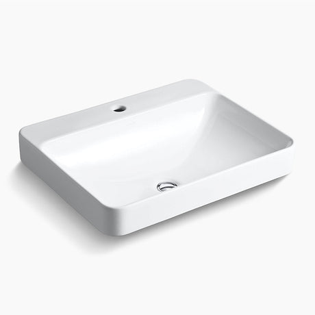 KOHLER Forefront™ Rectangular Vessel Lavatory With Single Faucet Deck (584x460x173mm)