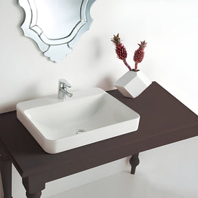 KOHLER Forefront™ Rectangular Vessel Lavatory With Single Faucet Deck (584x460x173mm)