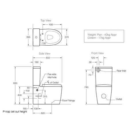 KOHLER Grande Back to Wall Toilet Suite