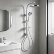 KOHLER HydroRail Rain Shower Round Column Premium - Polished Chrome