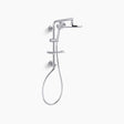 KOHLER HydroRail Rain Shower Square Column Premium - Polished Chrome