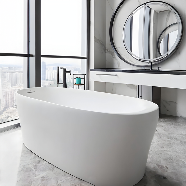 KOHLER Karing Lithocast Free Standing Bathtub Gloss White (1600mm / 1700mm)