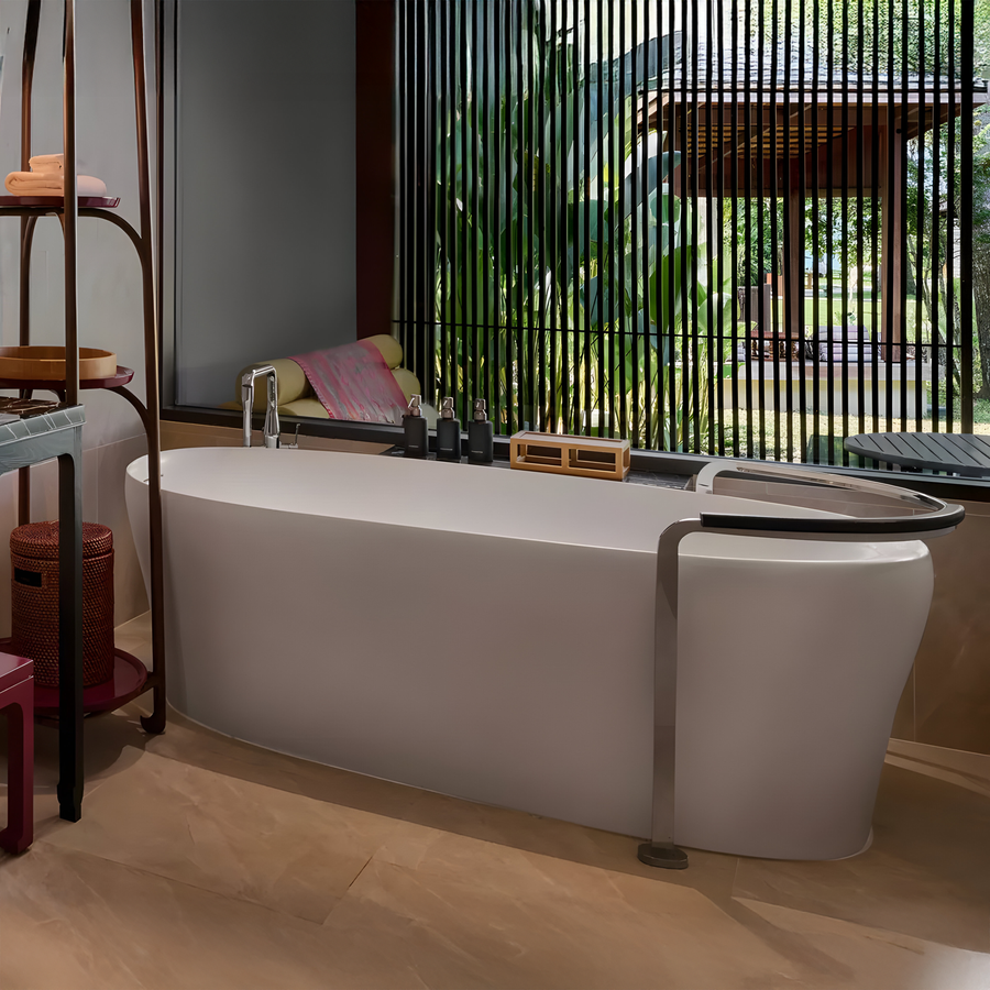 KOHLER Karing Lithocast Free Standing Bathtub Gloss White (1600mm / 1700mm)