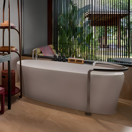 KOHLER Karing Lithocast Free Standing Bathtub Gloss White (1600mm / 1700mm)