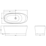 KOHLER Karing Lithocast Free Standing Bathtub Gloss White (1600mm / 1700mm)