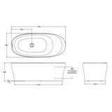 KOHLER Karing Lithocast Free Standing Bathtub Gloss White (1600mm / 1700mm)