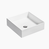 KOHLER Mica Square Slim Rim Basin (Gloss White/ Honed Black)