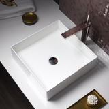 KOHLER Mica Square Slim Rim Basin (Gloss White/ Honed Black)