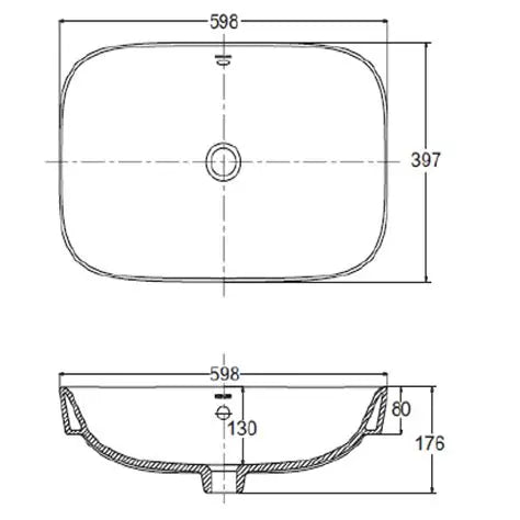 KOHLER ModernLife Square Vessel Basin Overflow
