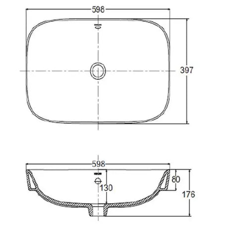 KOHLER ModernLife Square Vessel Basin Overflow