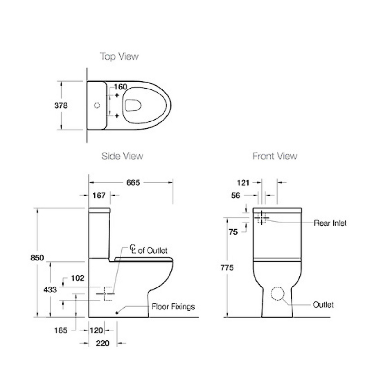 KOHLER Parliament Back To Wall Toilet Suite