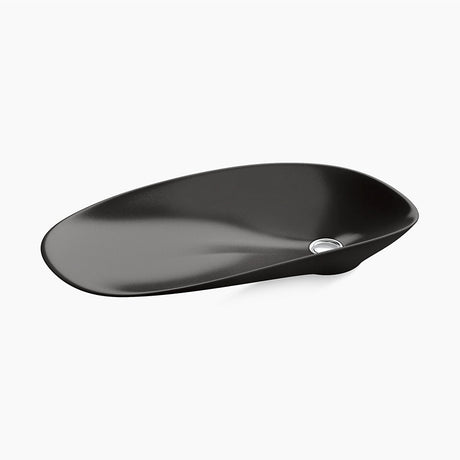 KOHLER Petaline Cast Iron Vessel Above Counter Basin (Black) (615x310x74mm)
