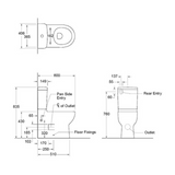 KOHLER Reach Back To Wall Toilet Suite - Rear Or Side Entry