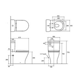KOHLER Reach II Back to Wall Toilet Suite
