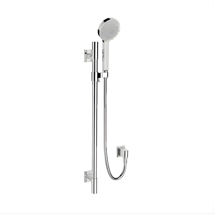 KOHLER Renew Geometric Slide Hand Shower With Rail - Polished Chrome