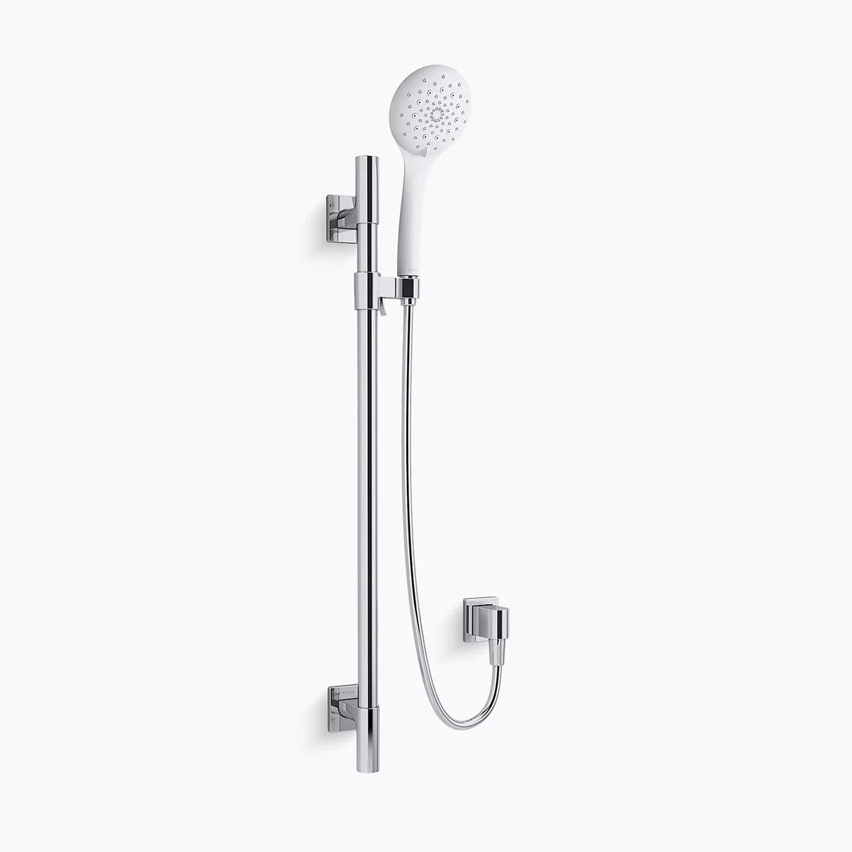 KOHLER Renew Organic Slide Hand Shower With Rail - Polished Chrome
