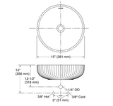 KOHLER Salute Glass Vessel Basin (381mm)