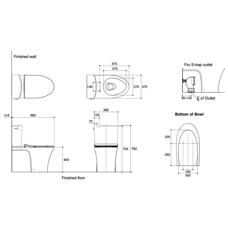KOHLER Veil Back To Wall Toilet Suite