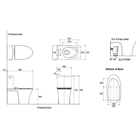 KOHLER Veil Back To Wall Toilet Suite