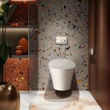 KOHLER Veil Intelligent Rimless Wall Hung Toilet With Bluetooth Remote Bidet Package Elongated Gloss White