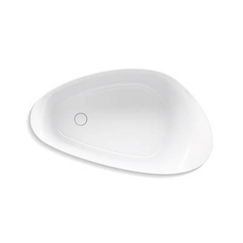 KOHLER Veil Lithocast Free Standing Bathtub Gloss White (1649mm)