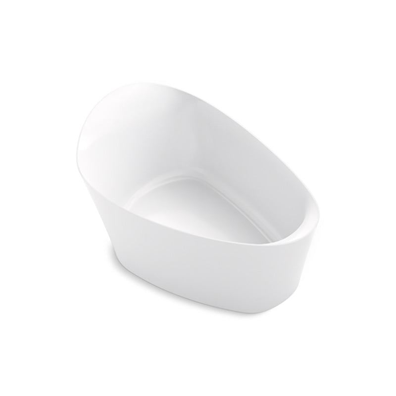 KOHLER Veil Lithocast Free Standing Bathtub Gloss White (1649mm)
