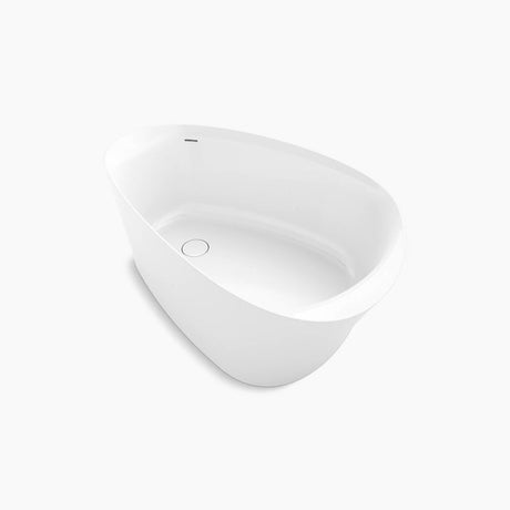 KOHLER Veil Lithocast Free Standing Bathtub Gloss White (1649mm)