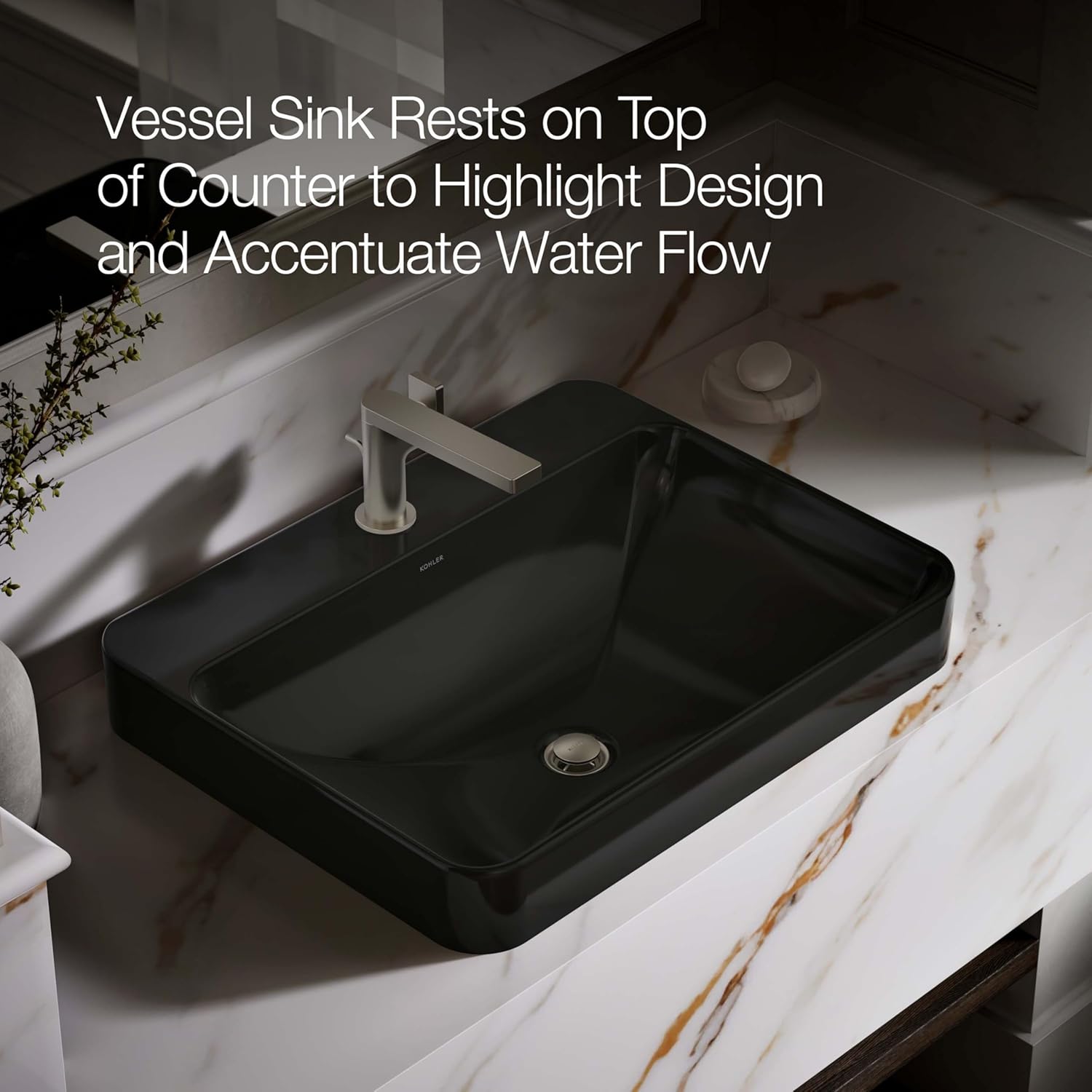 KOHLER Vox Rectangular Vessel Basin