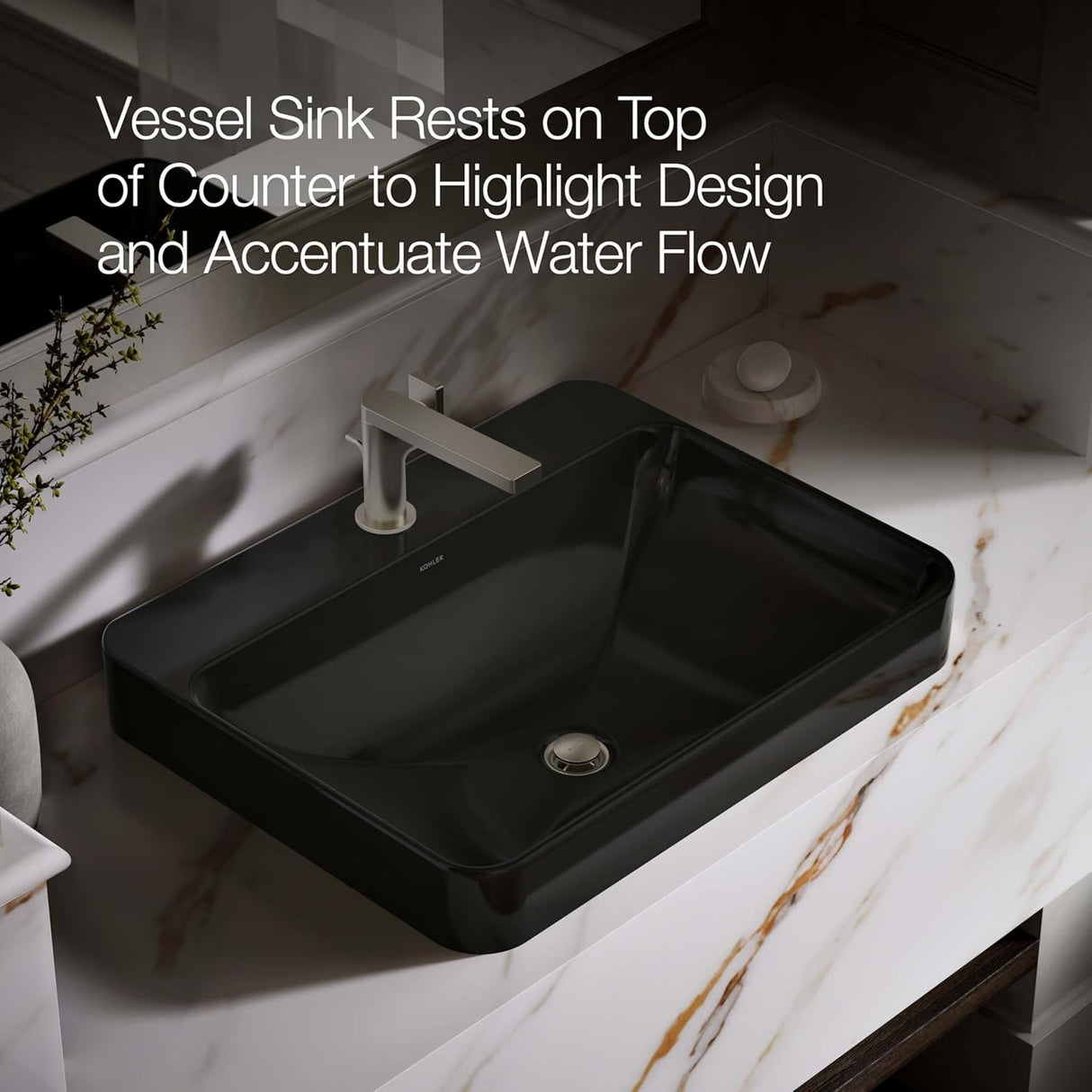 KOHLER Vox Rectangular Vessel Basin