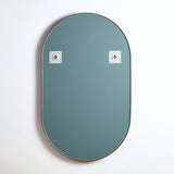 Poseidon Oval Framed Mirror 900/1000mm - Matte Black