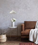 KUPOL: Interior LED Tri-CCT Dome with Brass Highlight Pendant Lights