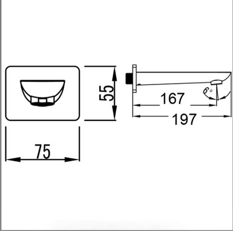 Kara Straight - Bath Spout