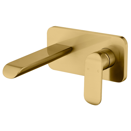 Kara Wall Basin Mixer-Lead Free Brushed Gold