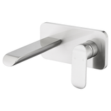 Kara Wall Basin Mixer-Lead Free Brushed Nikel