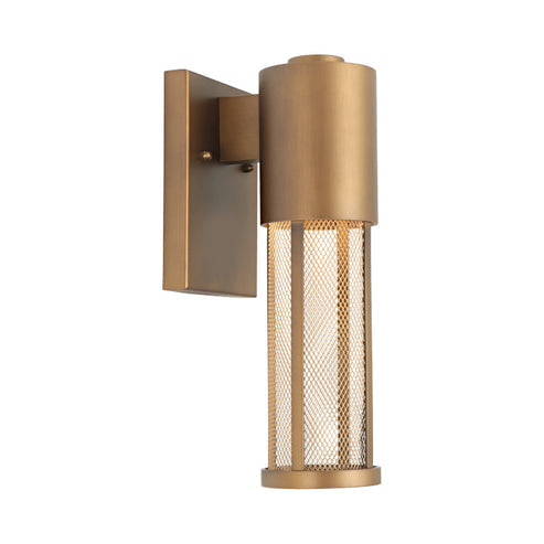 Kassel Wall Light Aged Brass IP44