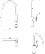 Kaza Sink Mixer