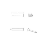 Kaza Straight -Bath Spout