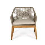 Keaton Largo Outpost Teak Dining Chair - Light Grey - 0.68m